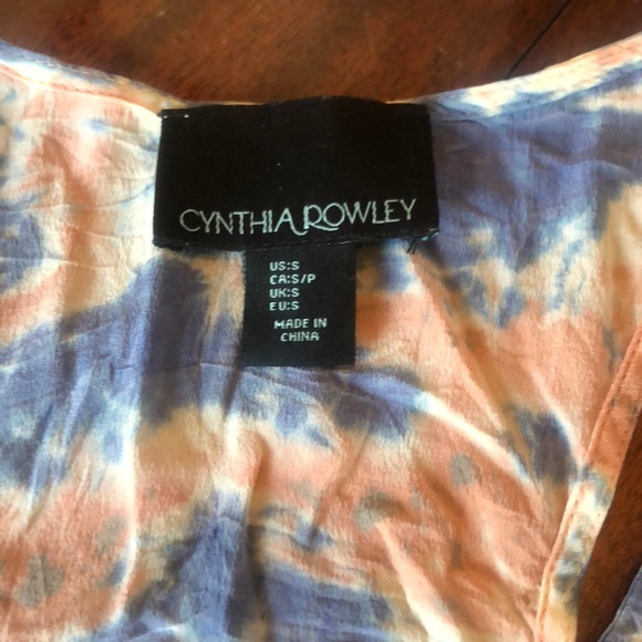 Silk Cynthia Rowley tie dye tank - Picture 3 of 5